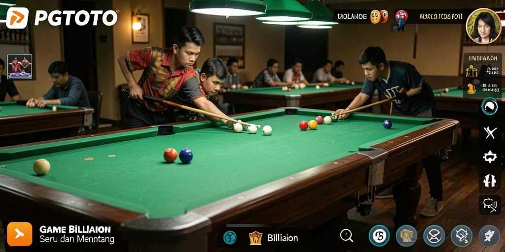 Tampilan antarmuka PGTOTO yang menarik untuk game Billiard.