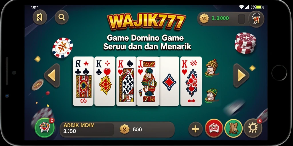 Tampilan antarmuka WAJIK777 yang menarik dan fungsional.
