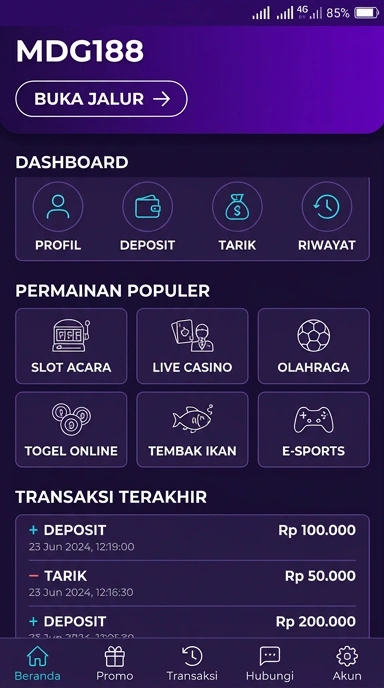 Tampilan link alternatif mdg188